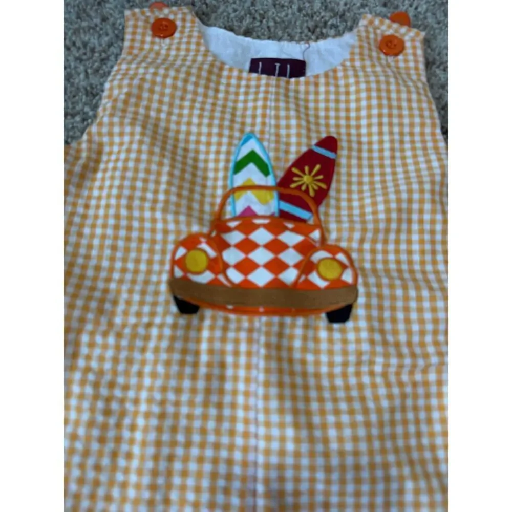 LIL CACTUS  surfer baby overalls, shorts, 18-24 Months